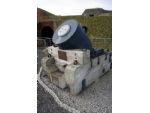 Sea Service 13 inch Mortar cast in 1858. This type of weapon of was used in RN Bomb Ketches at the Battle of Copenhagen in 1801 and elsewhere. The cast iron shell weighed over 200lb when fired.